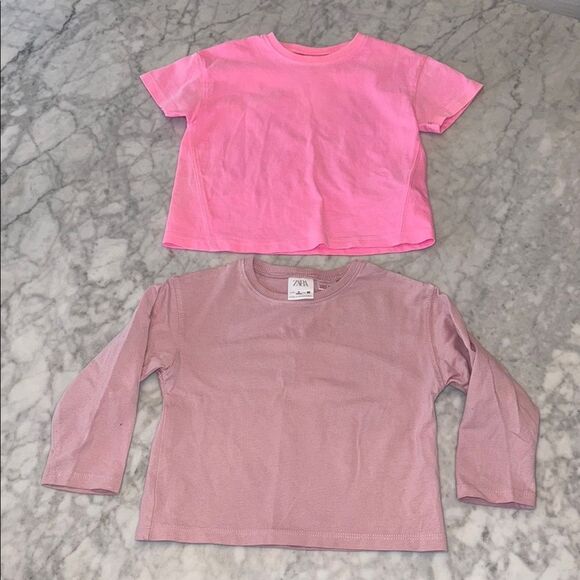 Zara Kids Pink Tops Bundle of 2 - 2Y - Picture 1 of 7